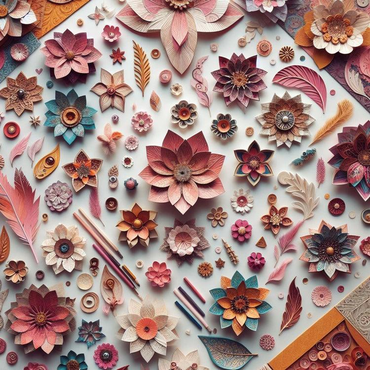 Scrapbooking DIY Craft Flowers | Indian Petals 🌸