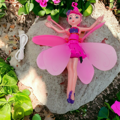 Flying Princess Magic Light Fairy Doll for Kids, Mini Drone Indoor and Outdoor Toys for Kids Boys Girls