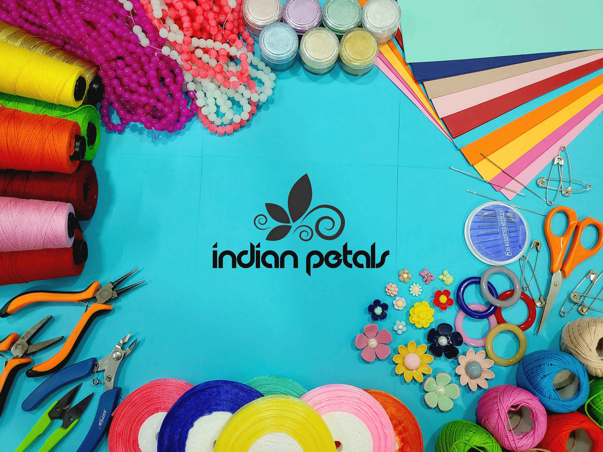 Indian Petals Custom Banner