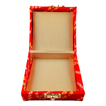Indian Petals Square Wooden Gift Box for Return Gift Jewellery or Party favour Giftings