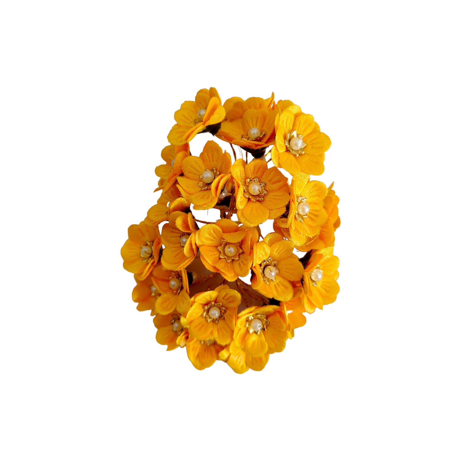 Decorative Artificial Primrose Fabric Flower for Decor, Craft or Textile, 60Pcs -11134, Orange