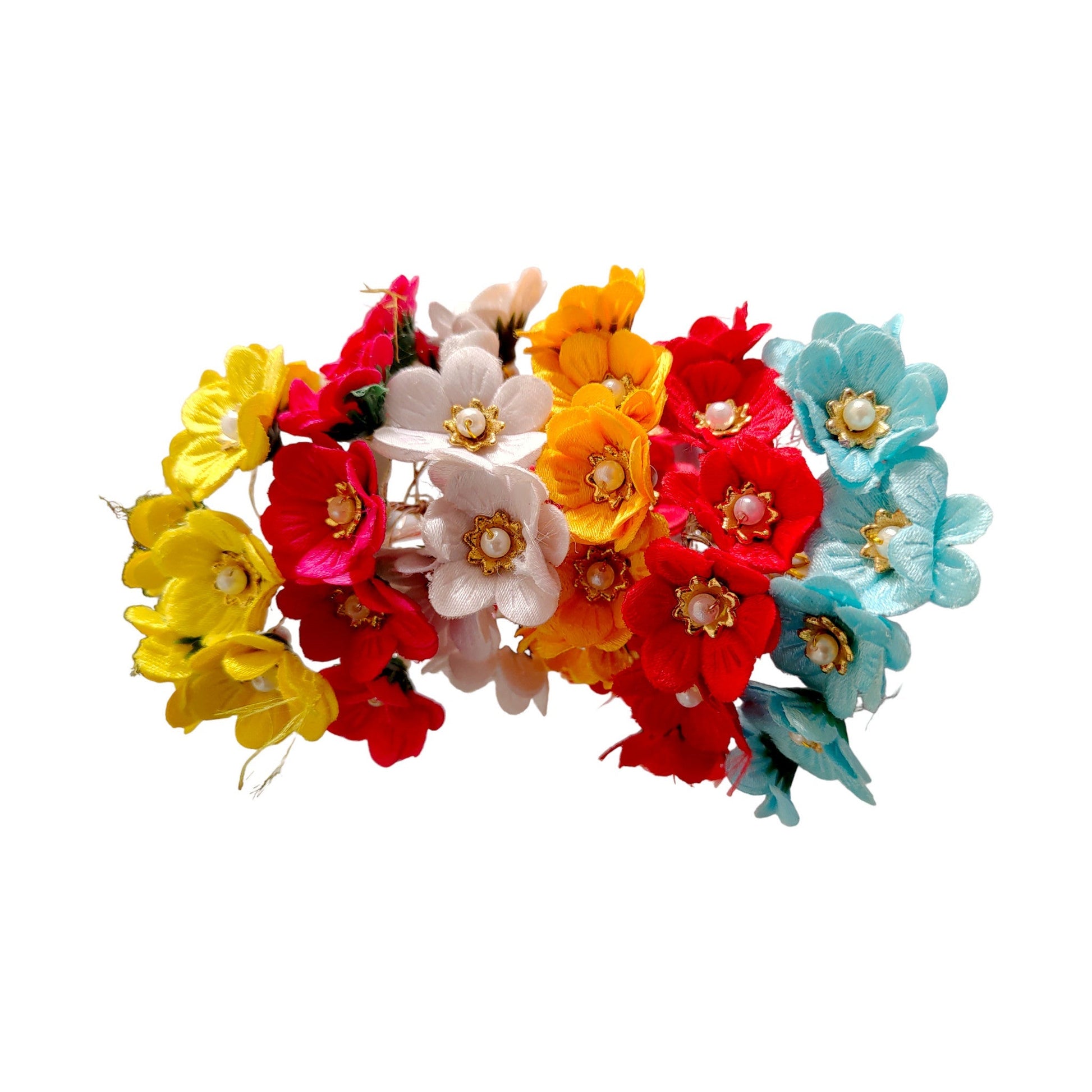 Decorative Artificial Primrose Fabric Flower for Decor, Craft or Textile, 60Pcs -11134