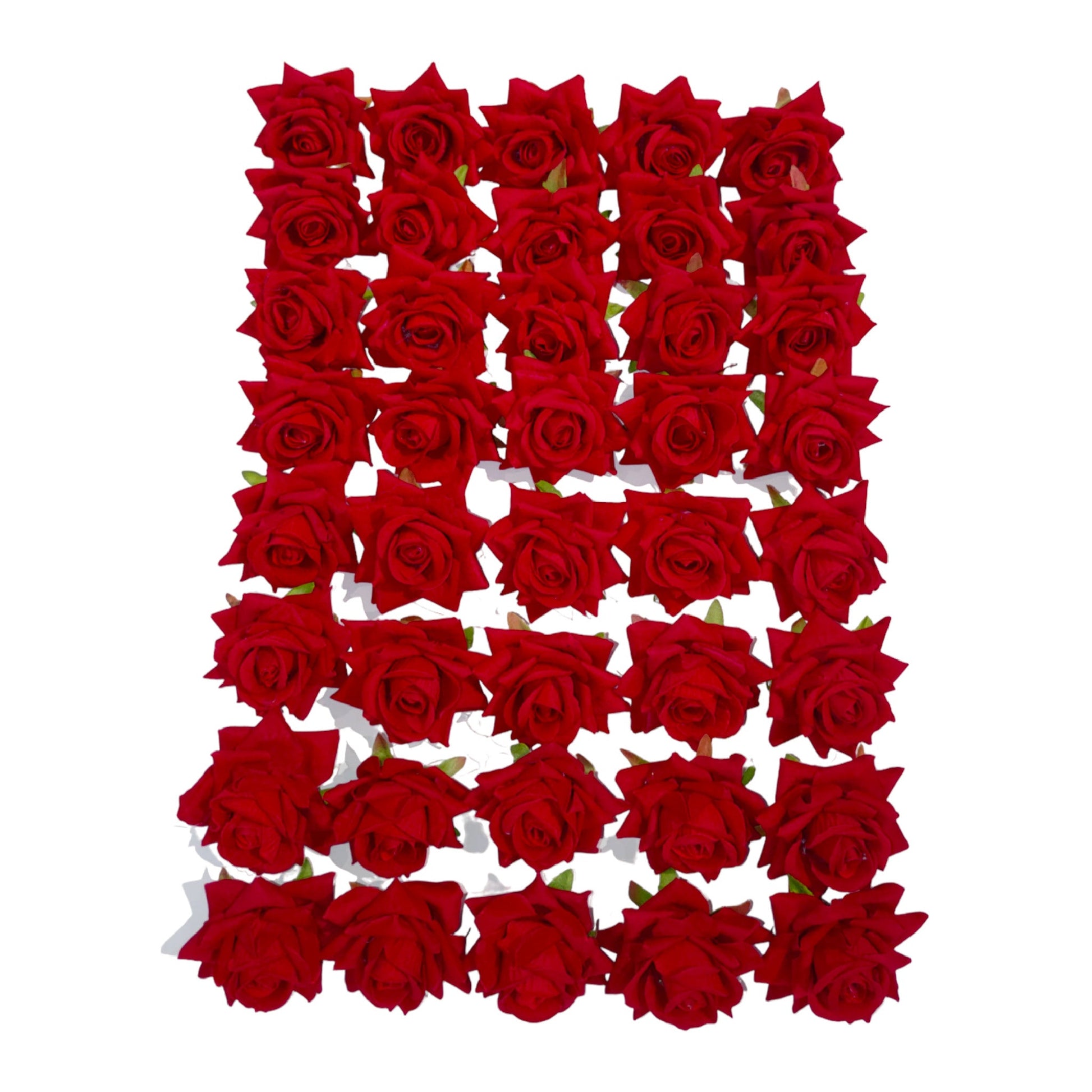 Decorative Artificial Rose Fabric Flower Head for Decor Craft or Textile