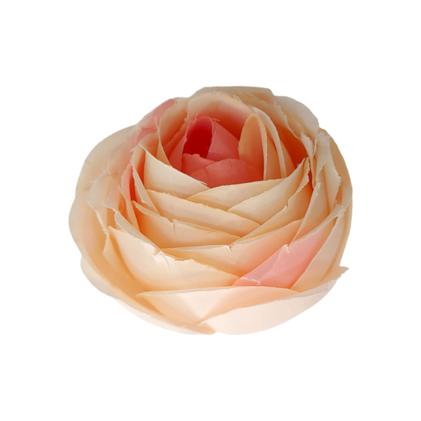 Indian Petals 6.5 cm Big Cabbage  Rose Fabric Flower Head For Crafting or Decoration - 20 Pcs, Onion Pink