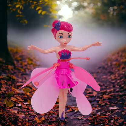 Flying Princess Magic Light Fairy Doll for Kids, Mini Drone Indoor and Outdoor Toys for Kids Boys Girls