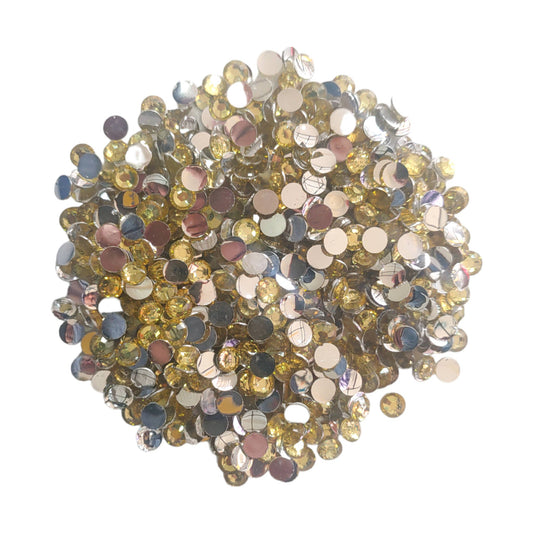 Crystal Shine Glass Round Cut Dana Stone-Beads For Craft Or Decor