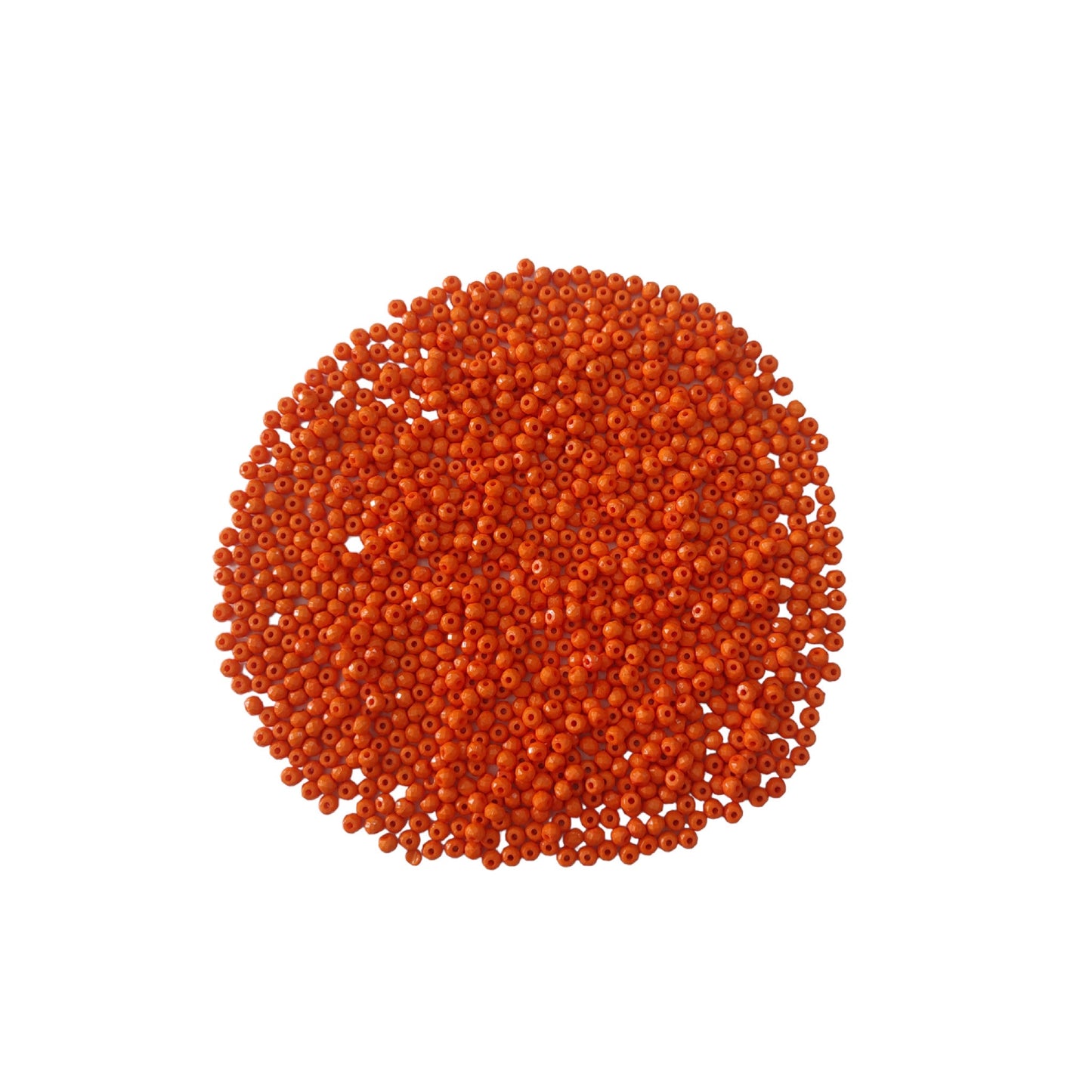 Indian Petals - Tyre shape ABS Colored Beads Ideal for Jewelry designing Craft or Decor Tyre shape ABS Colored Beads Ideal for Jewelry designing Craft or Decor - 8mm / Orange Red / 100 Grams