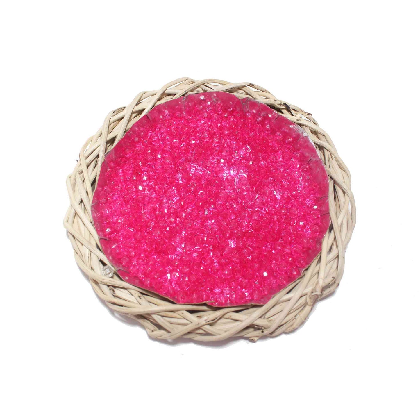 Octagonal Colored Glass Beads for DIY Craft Trousseau Packing, Craft or Decor, 100 Grams