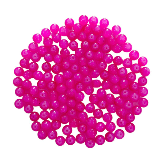 Indian Petals Plain round Glass Color Bead For Craft, Rakhi making or Decoration -11725