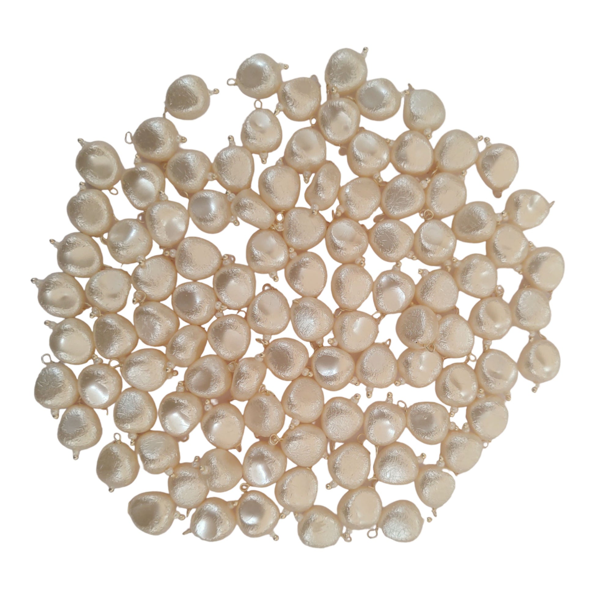 Indian Petals Colored ABS Seed Shaped Beads Ideal for Jewelry designing, Craft Making or Decor