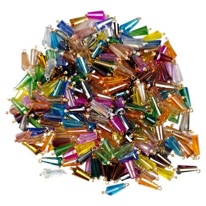 4x8 Pencil Shaped Glass Bead with Drop for Craft Or Decor - 200 Pcs - 11752