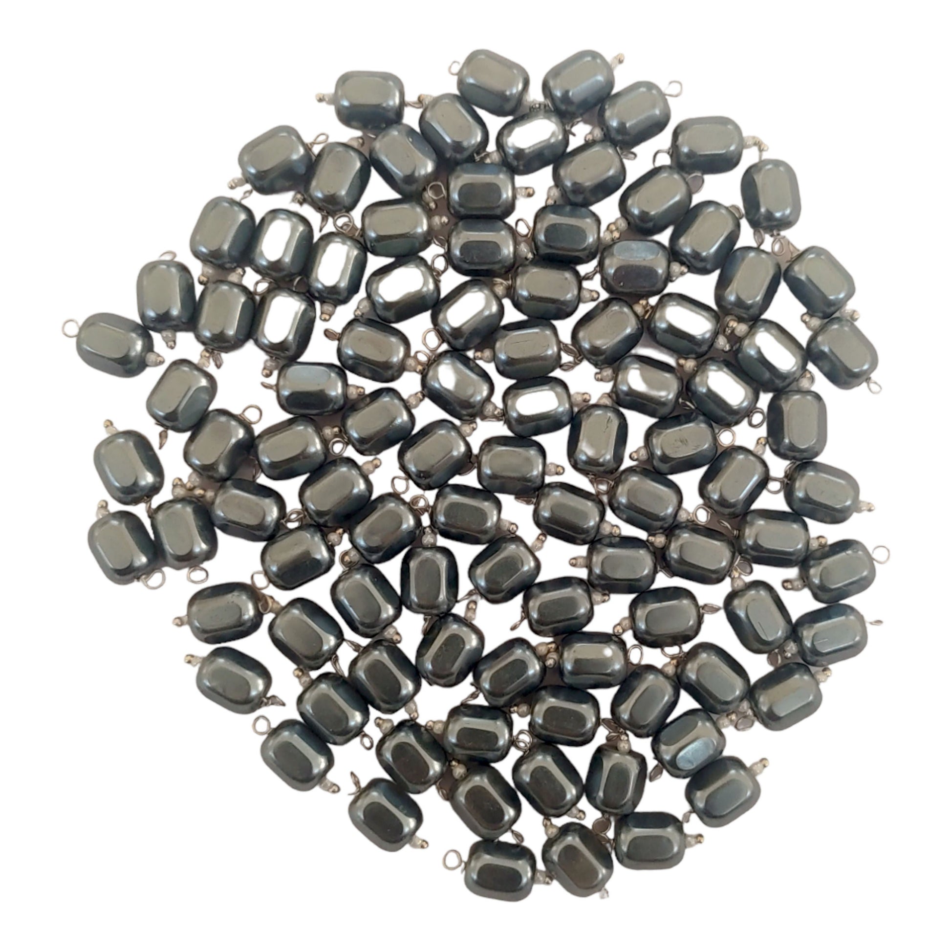 Indian Petals Chinese Tumble Metal Beads for Craft, Decorationor or Jewelry Making, 100Pcs -11757