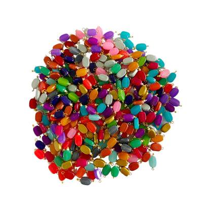 150 Pcs Color Glass Bead with Bead Drop for Craft Decor or Jewerly Making -11762