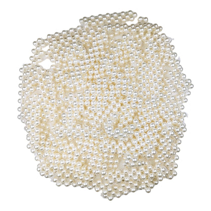 Indian Petals  White ABS Handmade Beaded Line for Jewelry Designing, Craft or Decoration - 11563