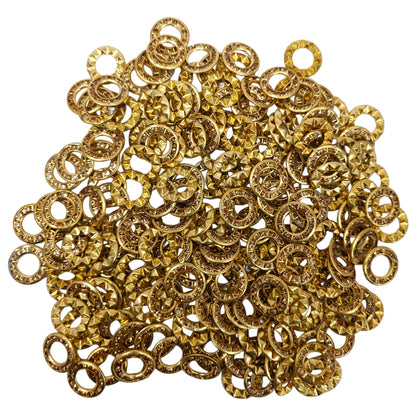 Round Rin-Stoned CCB Ring Motif for Rakhi, Jewelry making, Craft or Decor