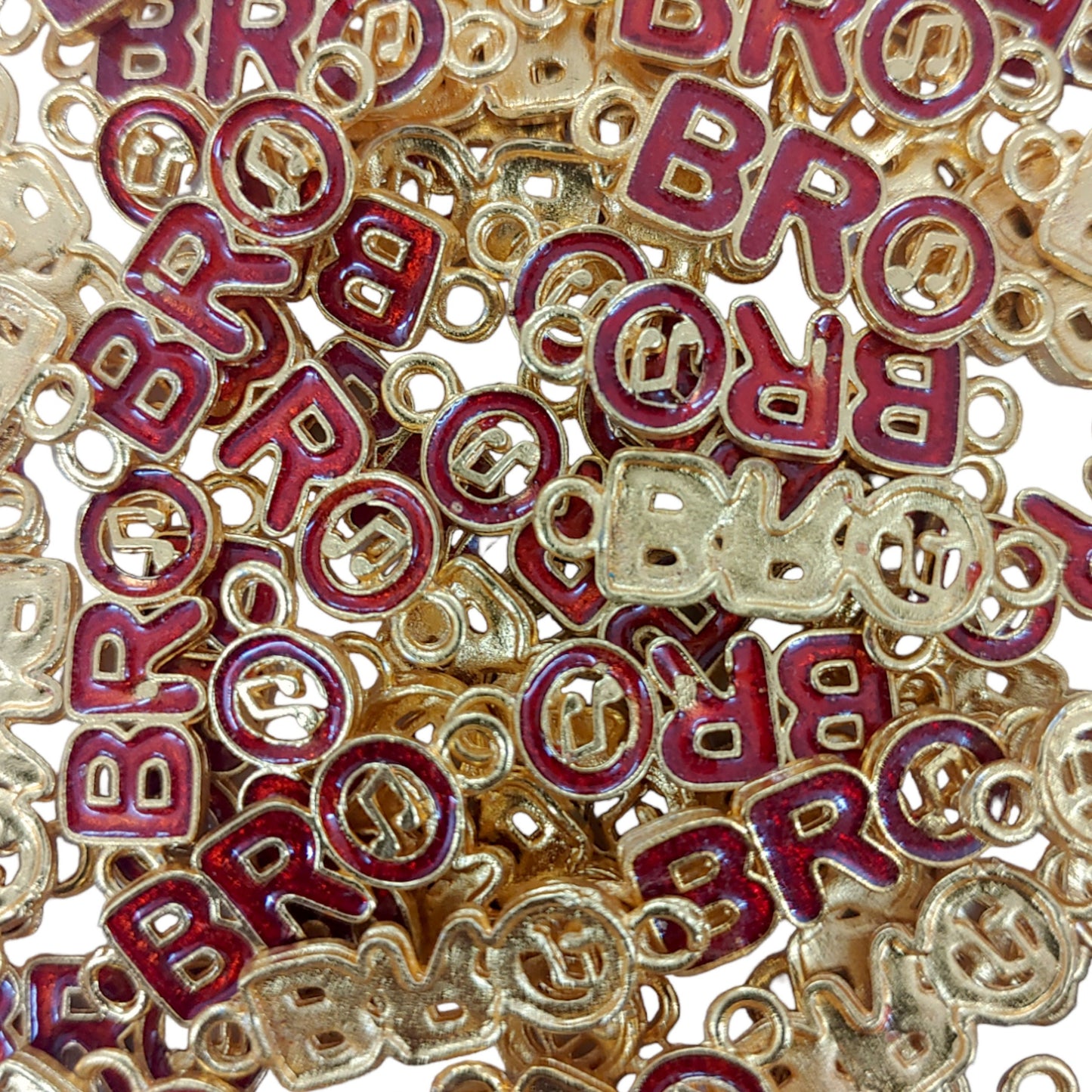 BRO Name Metal Die Cast Metal Motif  for Jewellery Making, Craft or Decor, Textile