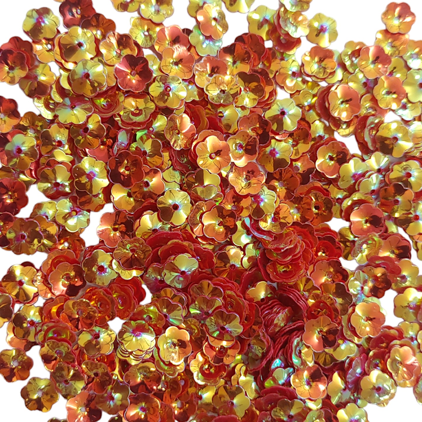 Multicolor Metallic Floral Sequin Sitara Motif for Jewellery Making, Art-Craft, or Decor, 125 Gram, Mix, 7100 Pcs (APX)