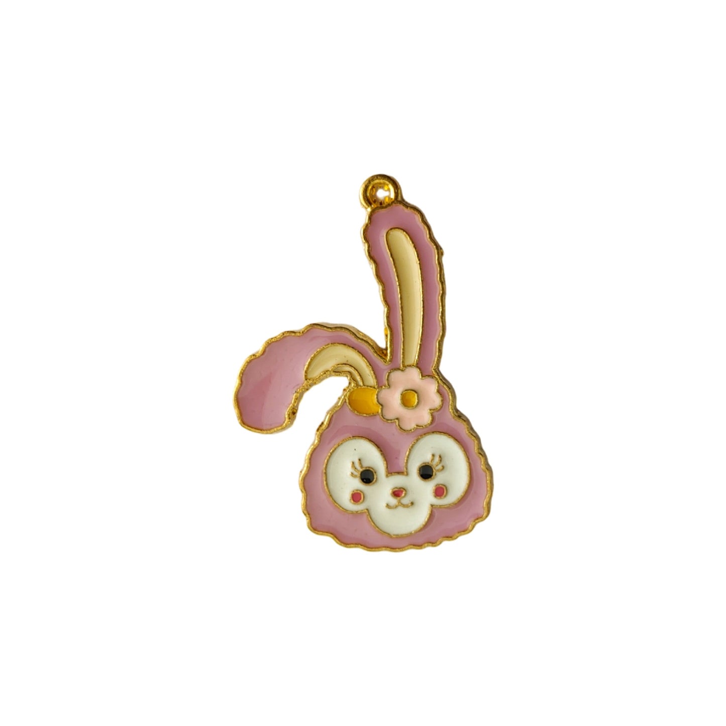 Indian Petals Cute Bunny Face Metal Motif Pendant for Rakhi, Jewelry designing and Craft Making or Decor