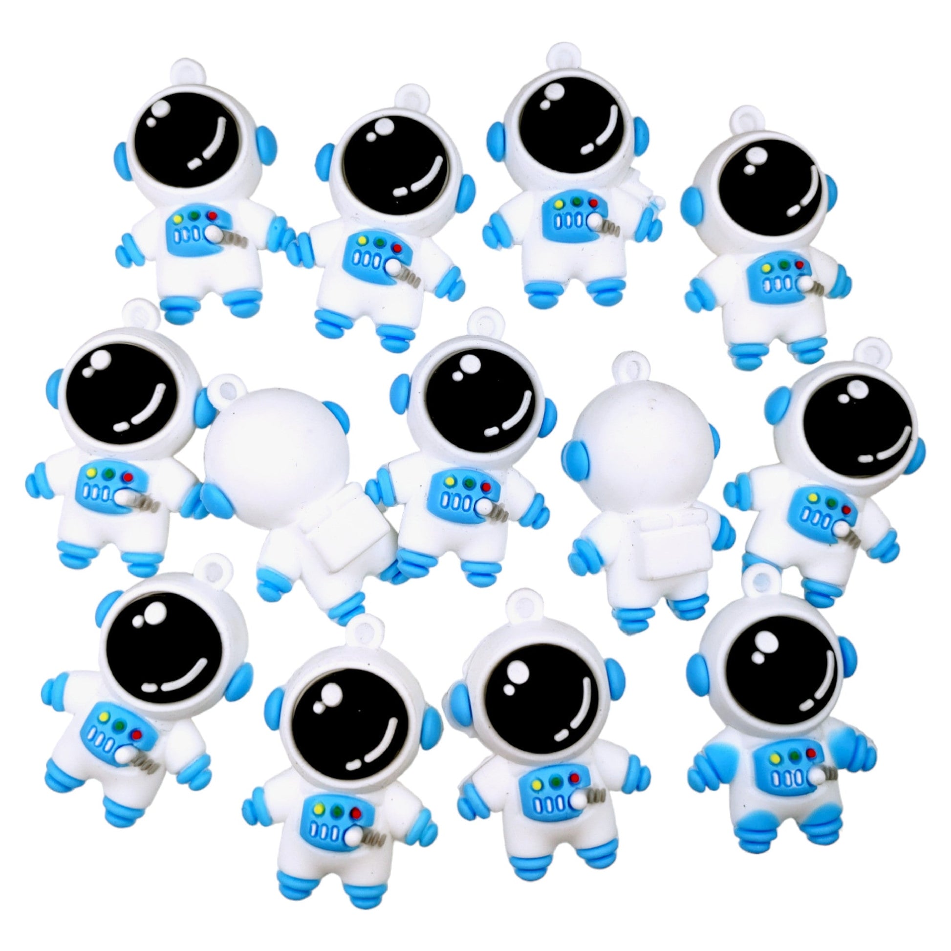Indian Petals 🌸 Whimsical Silicone Astronaut Doll Pendants | 25 Pcs 🌼