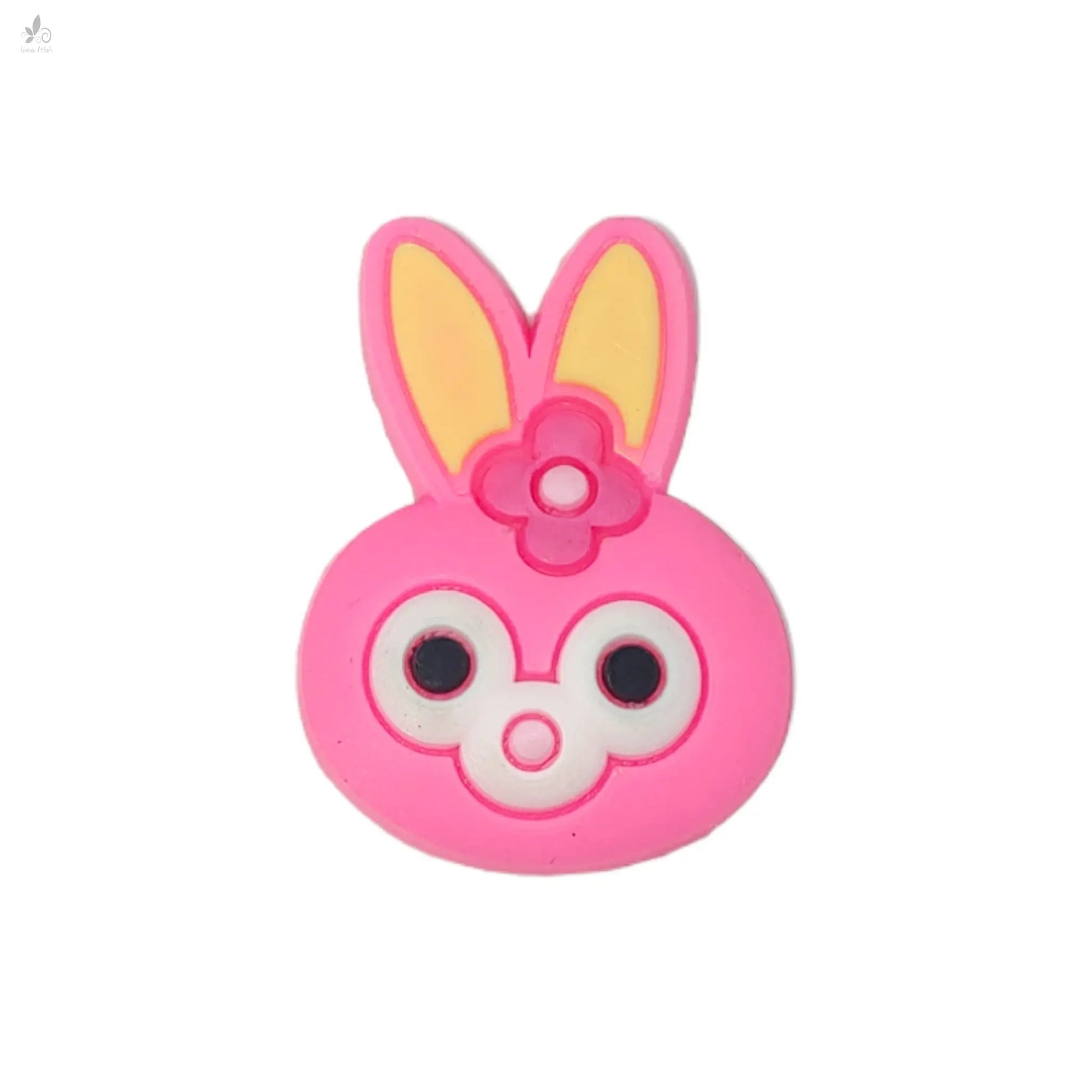 Bunny Face Soft Silicon Resin Motif for Craft or Decoration, 60 Pcs, Mix - 13542