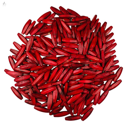 Dark Red Resin Pipe Motif for Craft or Decoration, Jewelry Making - 13558