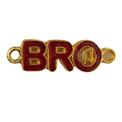 Bro, Bhai, Brother Name Multi Design Metal Motif For Craft, Decor, Rakhi or Jewelley Making, Mix Pack, (50 Pcs Each Design 10 Pcs)