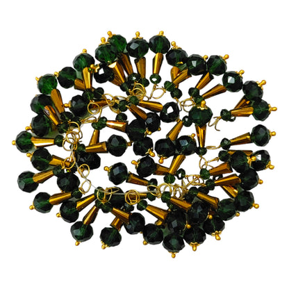 Mace Style Colored Crystal Glass Bead Tassels for Jewelry Making Craft or Decoration, 50Pcs - 11910