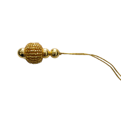 Stylish Round Golden Ball Latkan Tassels for Craft or Decoration