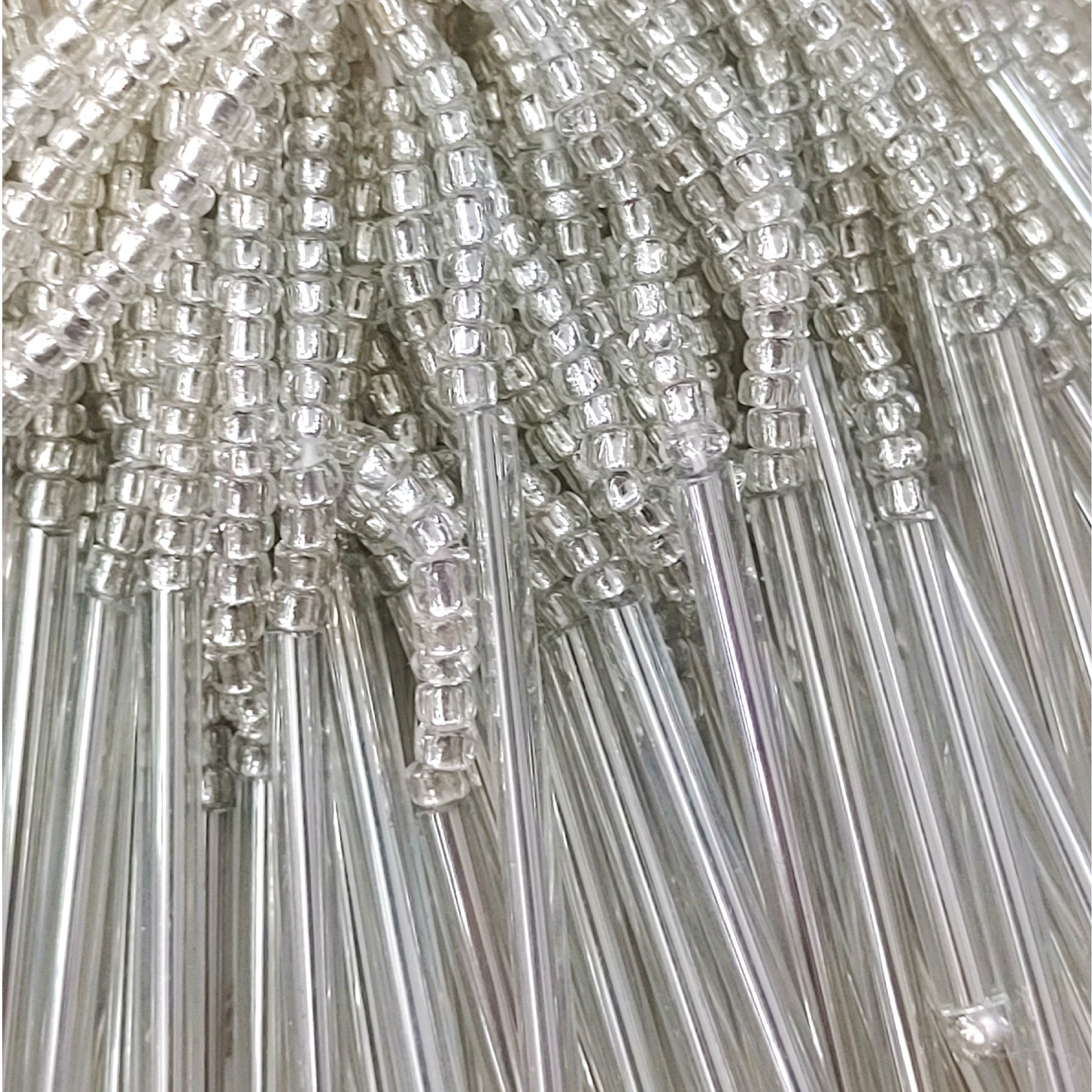 Cheed Beads Glass Tube Light Tassel for Decoration Or Craft