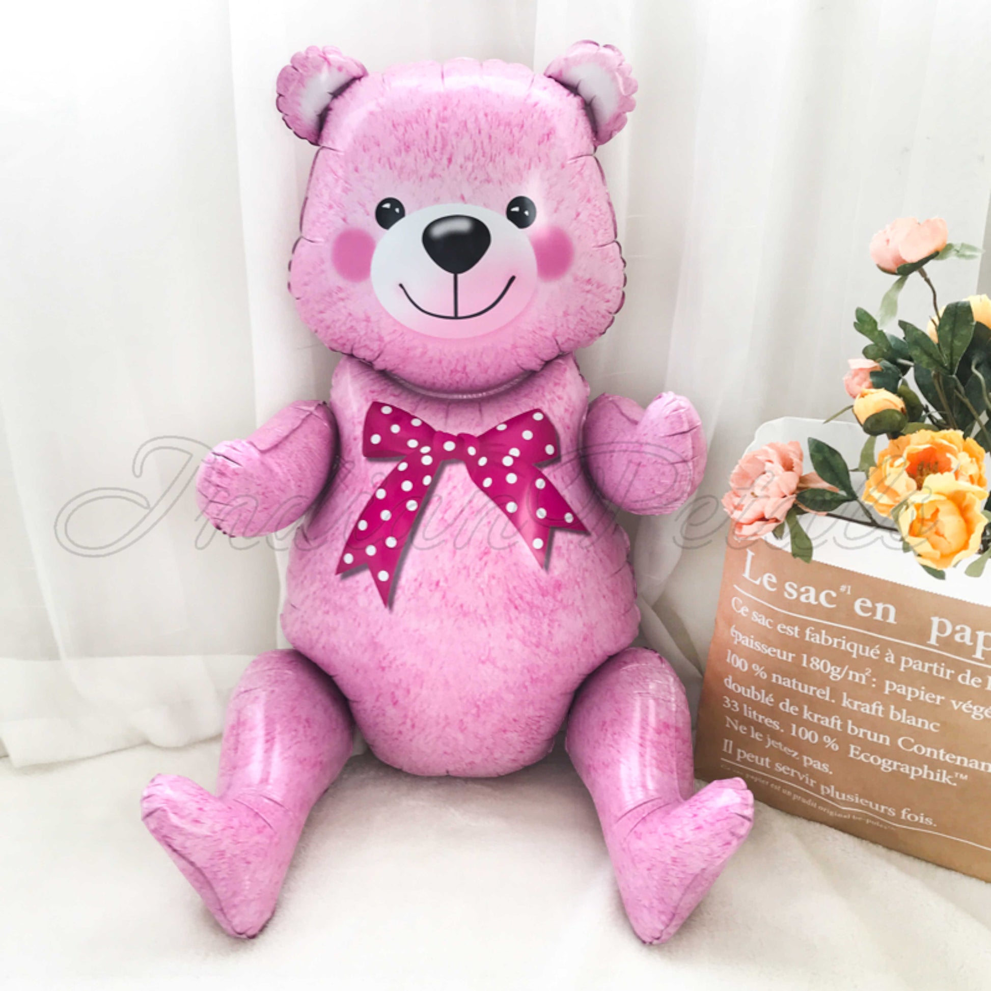 Teddy Bear Shaped Reusable Foil Party Balloon For Kid's, Birthday, Decoration Gift