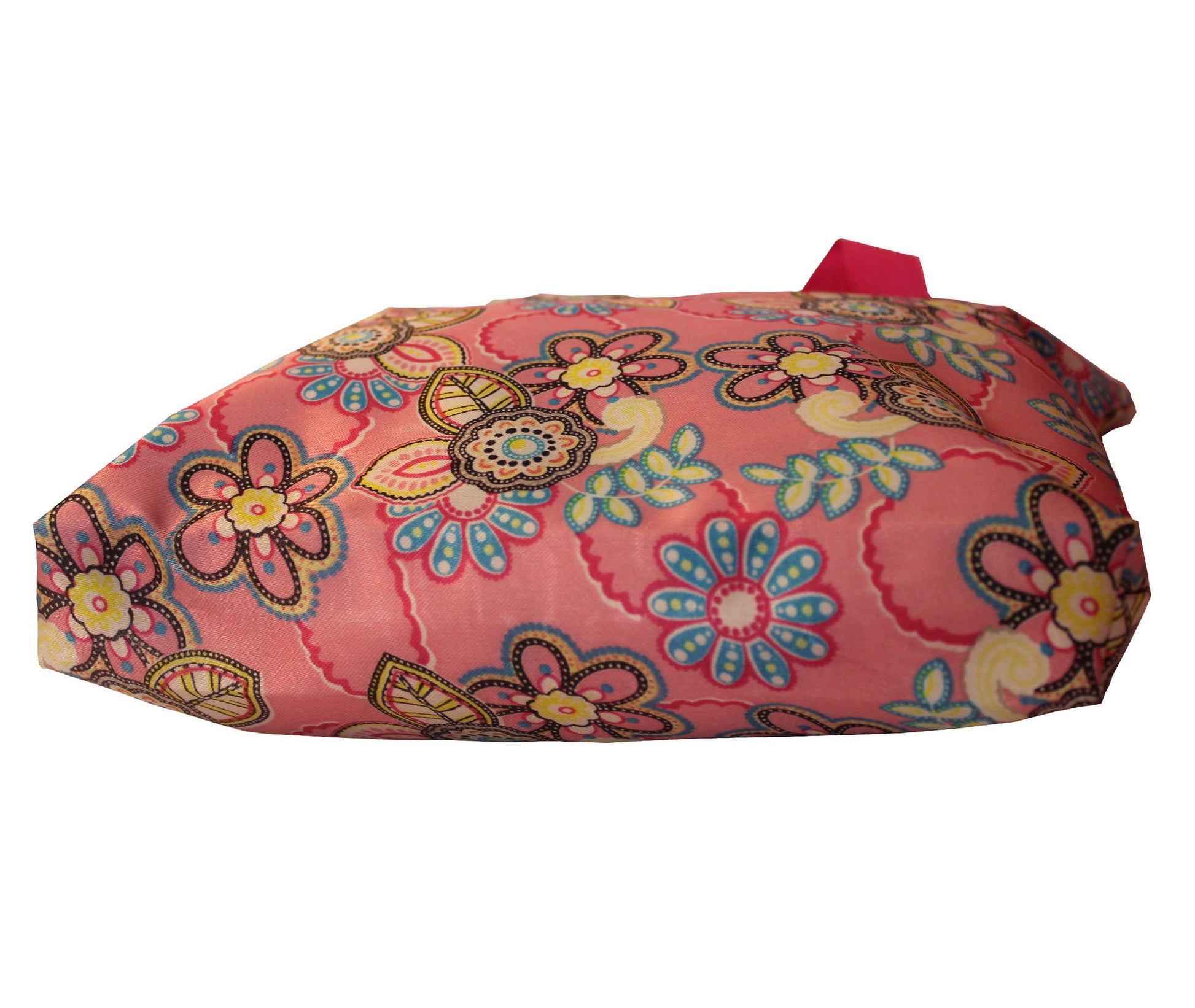 Indian Petals Imported Durable Canvas Printed multi purpose Bag with handles for girls and ladies, Theme Floral, Size Large