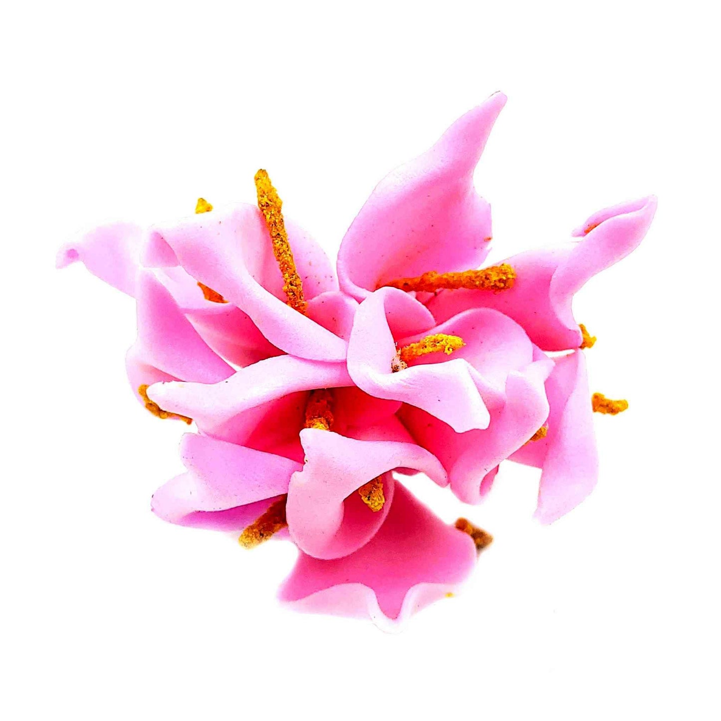 Indian Petals Beautiful Foam Flowers for DIY Craft, Trouseau Packing or Decoration (Bunch of 12) - Design 57, Pink - Indian Petala