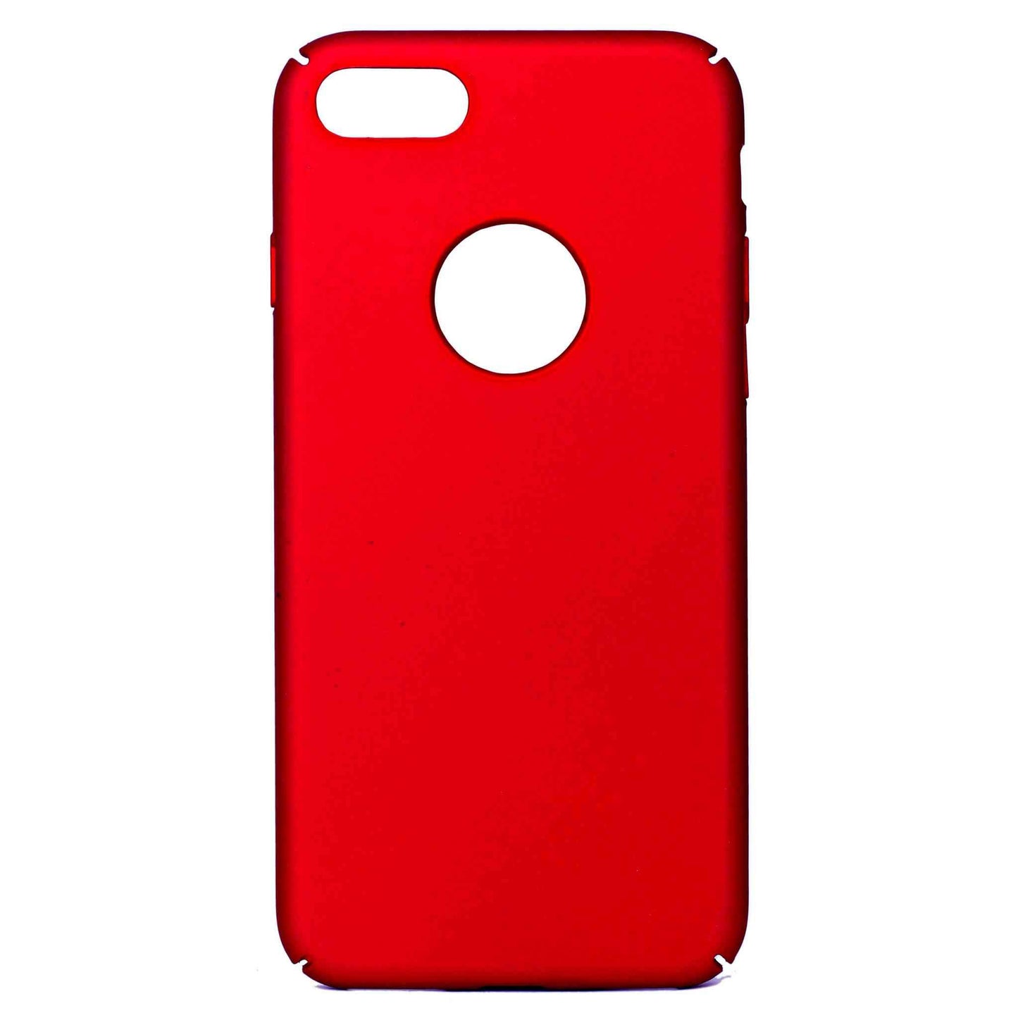 Indian Petals Shock-proof Anti-scratch Hard Protective Mobile Back Case Cover for Apple iPhone 7, Hot Red - Indian Petals