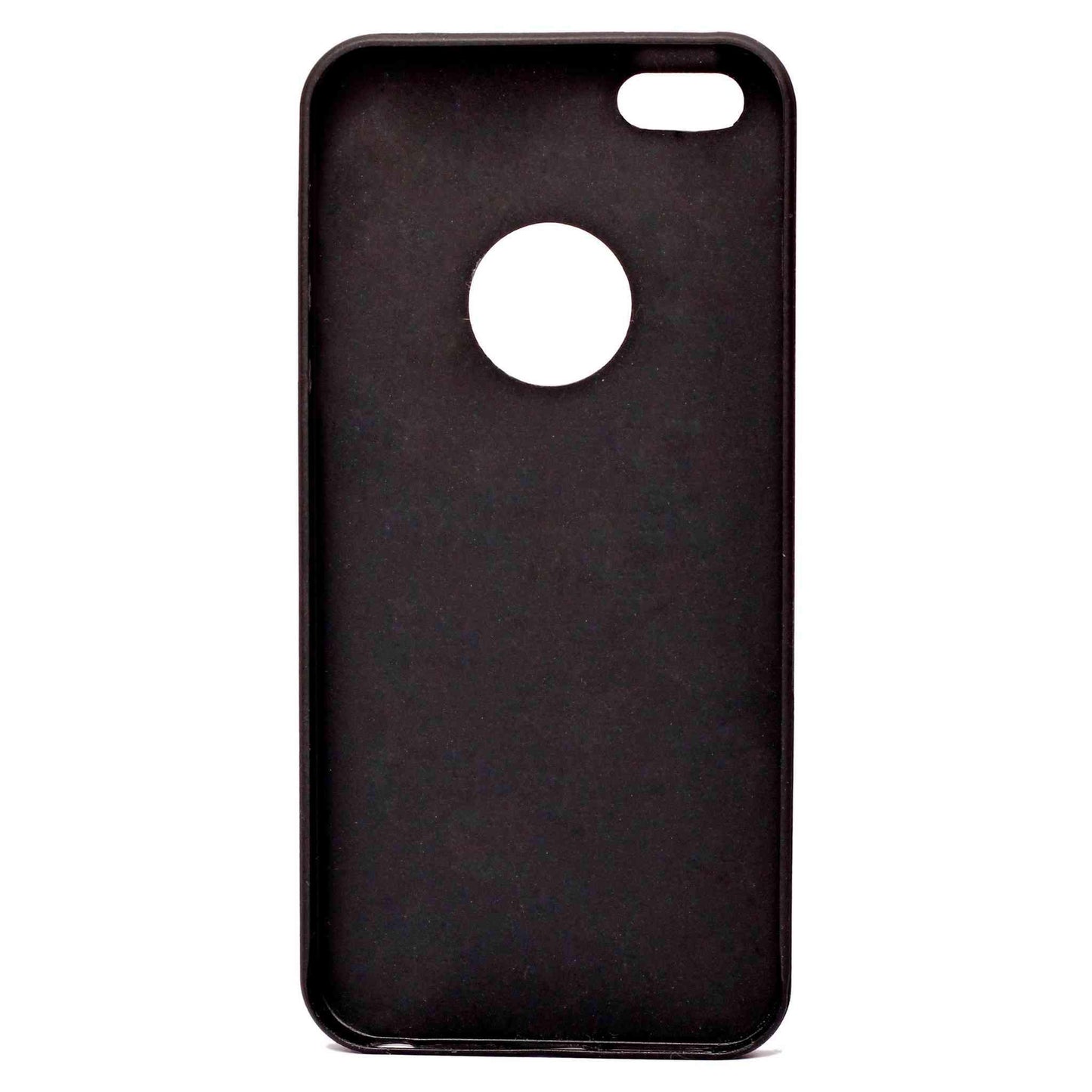 Indian Petals Polycarbonate 3D Pattern Protective Mobile Back Case Cover for Apple iPhone 5, Black - Indian Petals