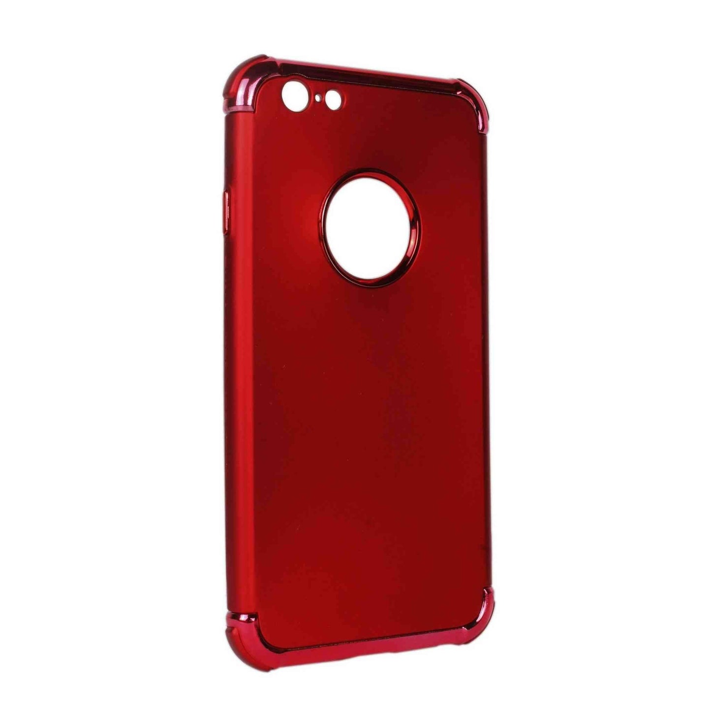 Indian Petals Polycarbonate Electro-plated Shock-proof Anti-scratch Protective Mobile Back Case Cover for Apple iPhone 6, Red - Indian Petals