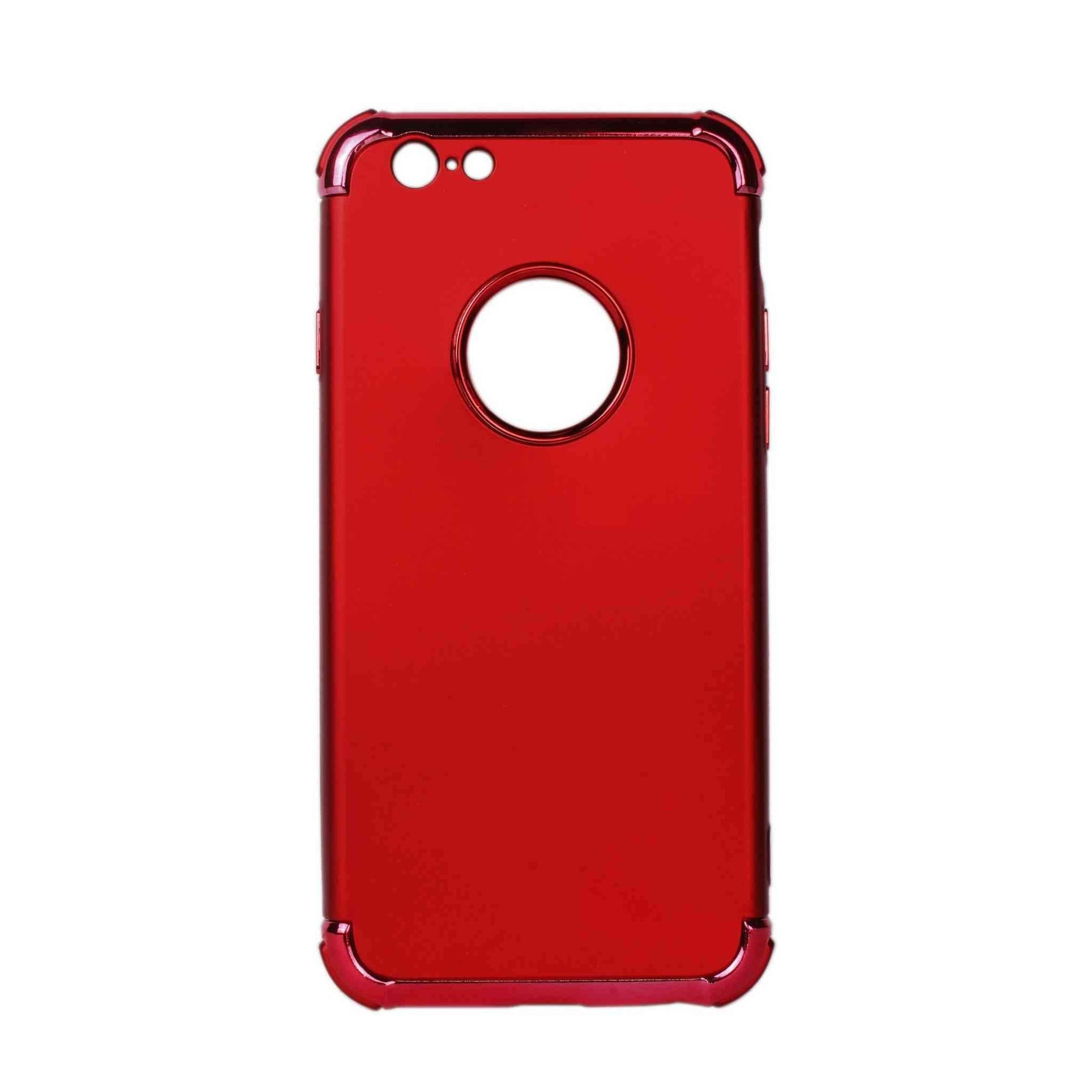 Indian Petals Polycarbonate Electro-plated Shock-proof Anti-scratch Protective Mobile Back Case Cover for Apple iPhone 6, Red - Indian Petals