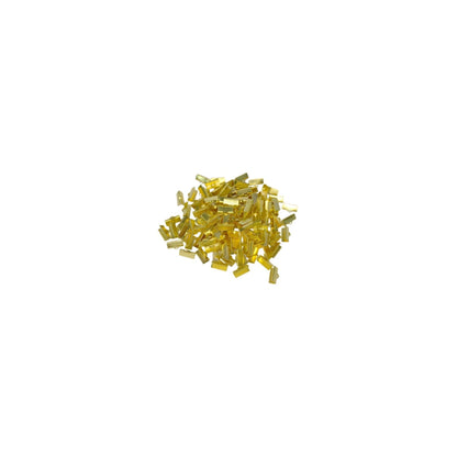 Indian Petals Lightweight Metal Bracket Clip Motif for Jewelry Craft or Decoration, Golden - Design 11576, Small