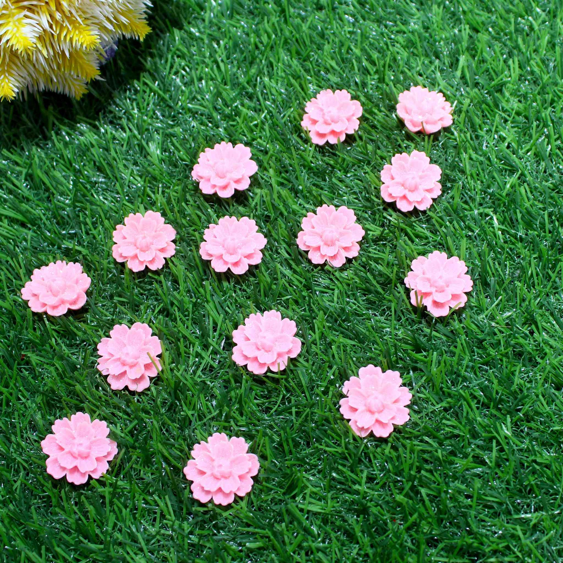 Indian Petals Beautiful Flat Base Shining Acrylic Flowers for DIY Craft, Trousseau Packing or Decoration - Indian Petals