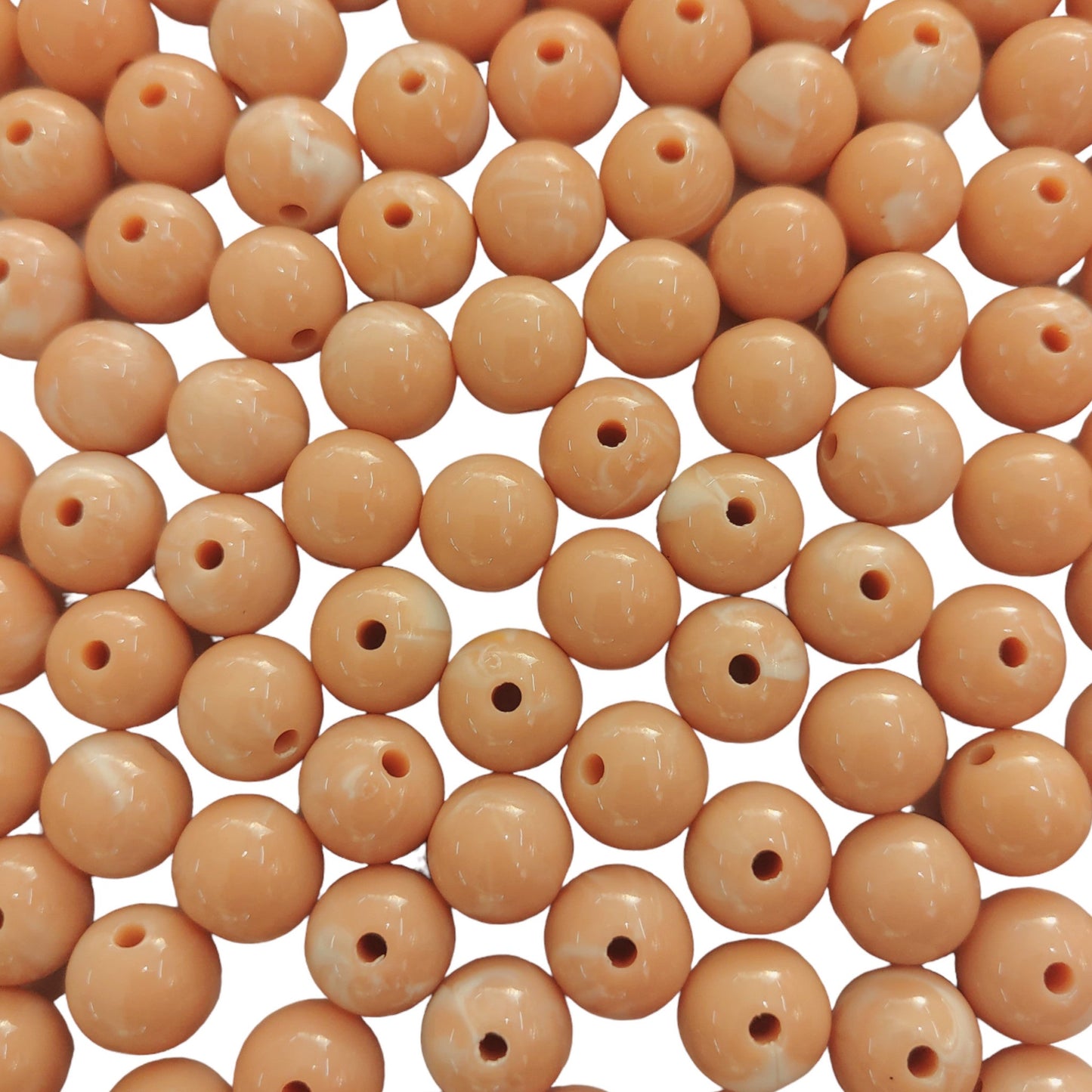 Indian Petals Ball Shaped Color Marble Beads Ideal for Jewelry designing and Craft Making or Decor