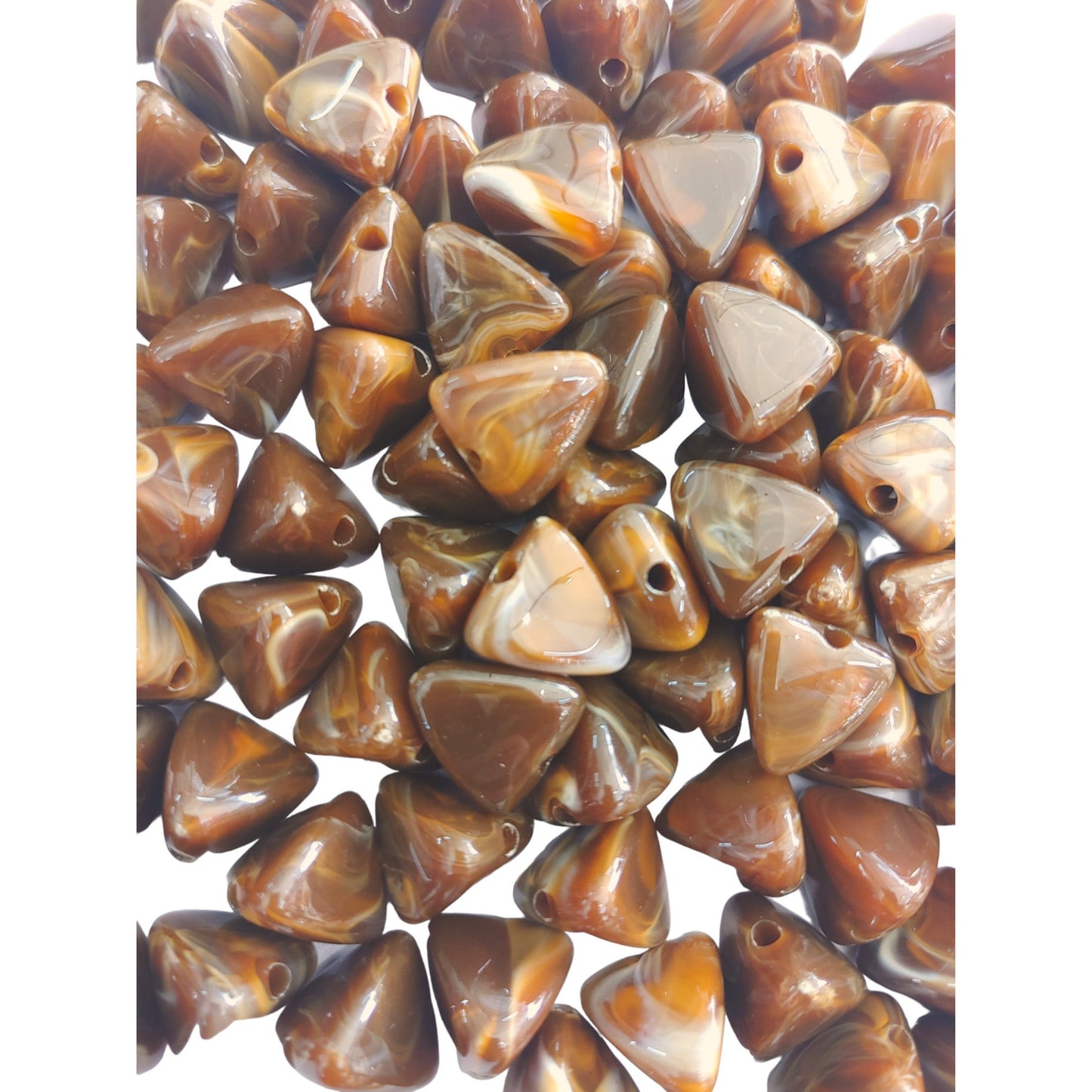 Indian Perals Pyramid Shaped Color Marble Beads Ideal for Jewelry designing and Craft Making or Decor