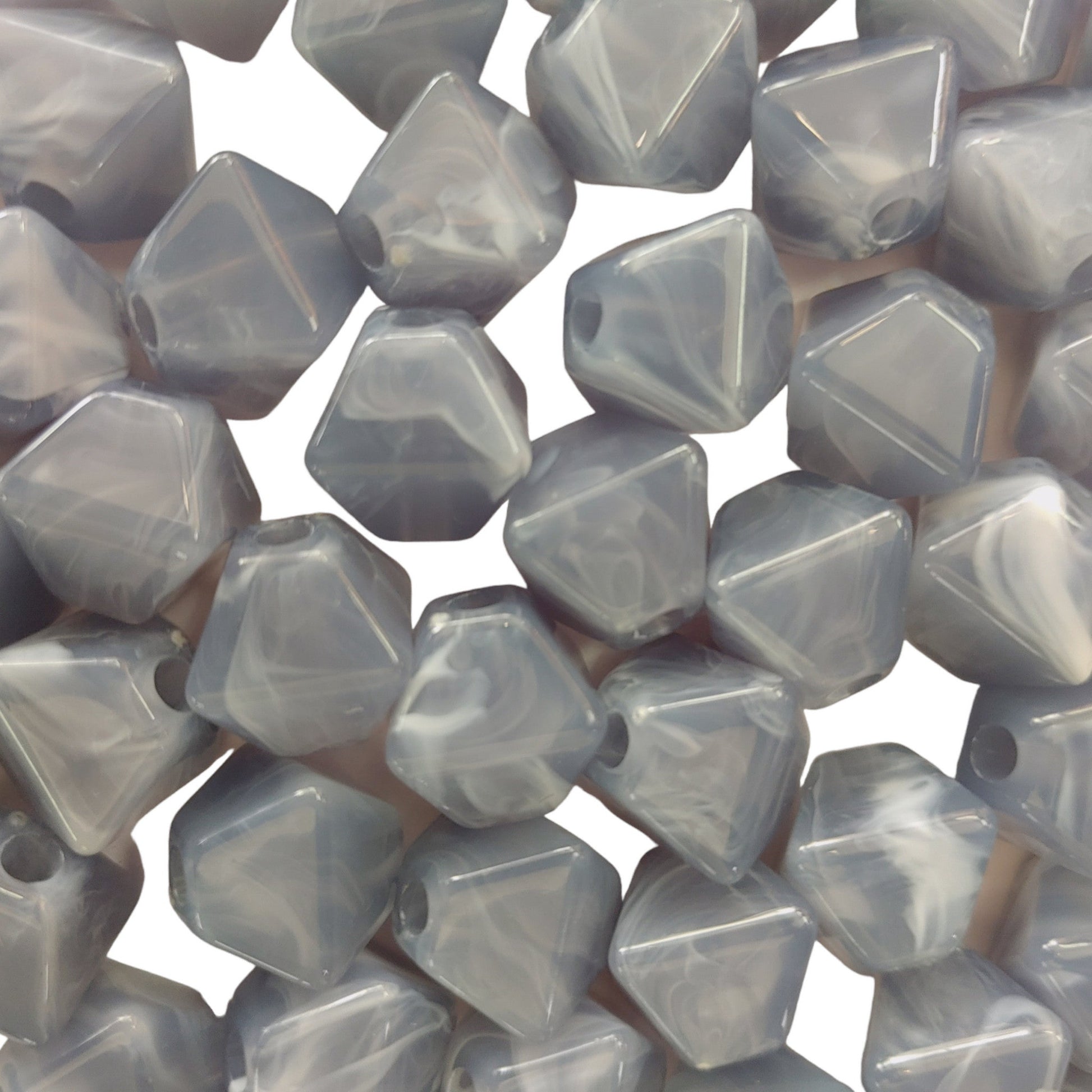 Indian Petals Square Shaped Resin Color Marble Beads Ideal for Jewelry designing and Craft Making or Decor