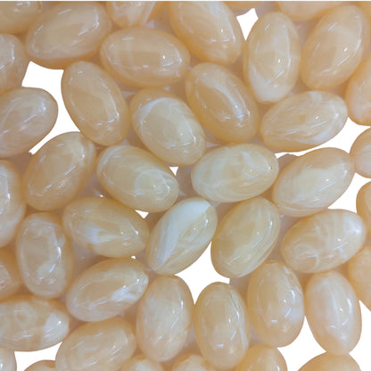 Indian Petals Almond Shaped Color Marble Beads Ideal for Jewelry designing, Gift, Arts and Craft Making