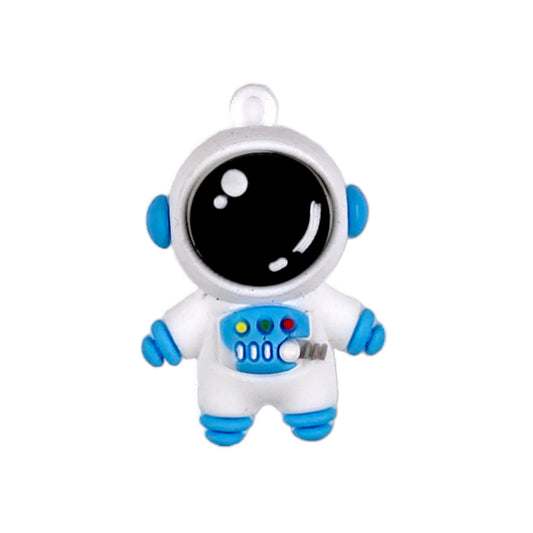 Indian Petals Astronaut Doll Resin Motif For Craft Design Or Decoration, 25 Pcs,White-13530