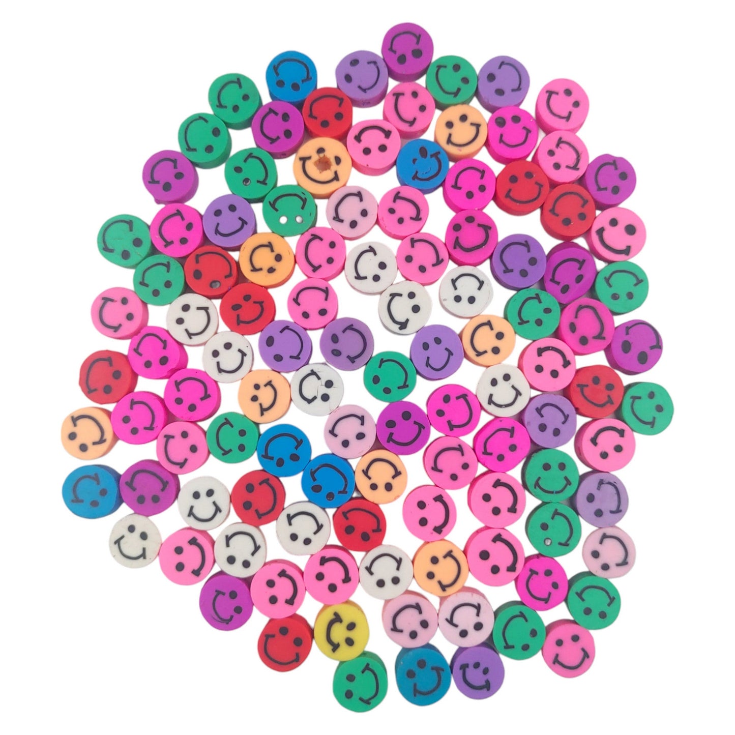 Smiley Face Shape Soft Resin Motif For Crafting or Decor - 13534