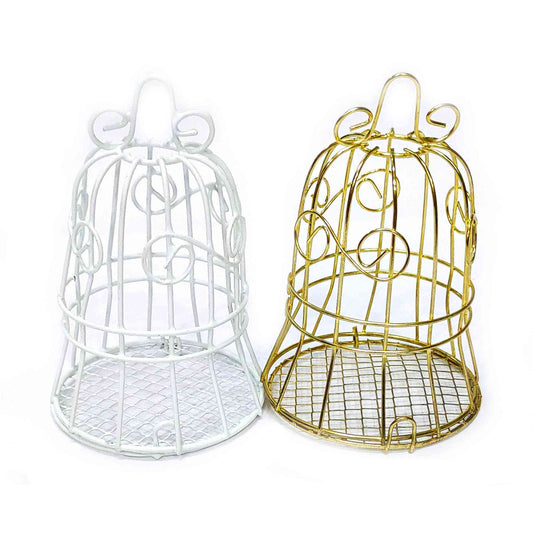 Beautiful Metal Cage for DIY Craft or Decoration, Tea Light Holder Lamp Cage - Indian Petals