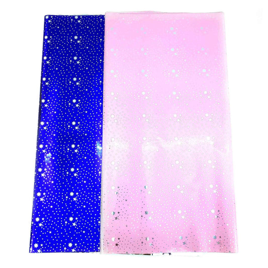 Premium Quality Printed Stars style Gift Wrapping Paper Sheet (Pack of 10) - Indian Petals