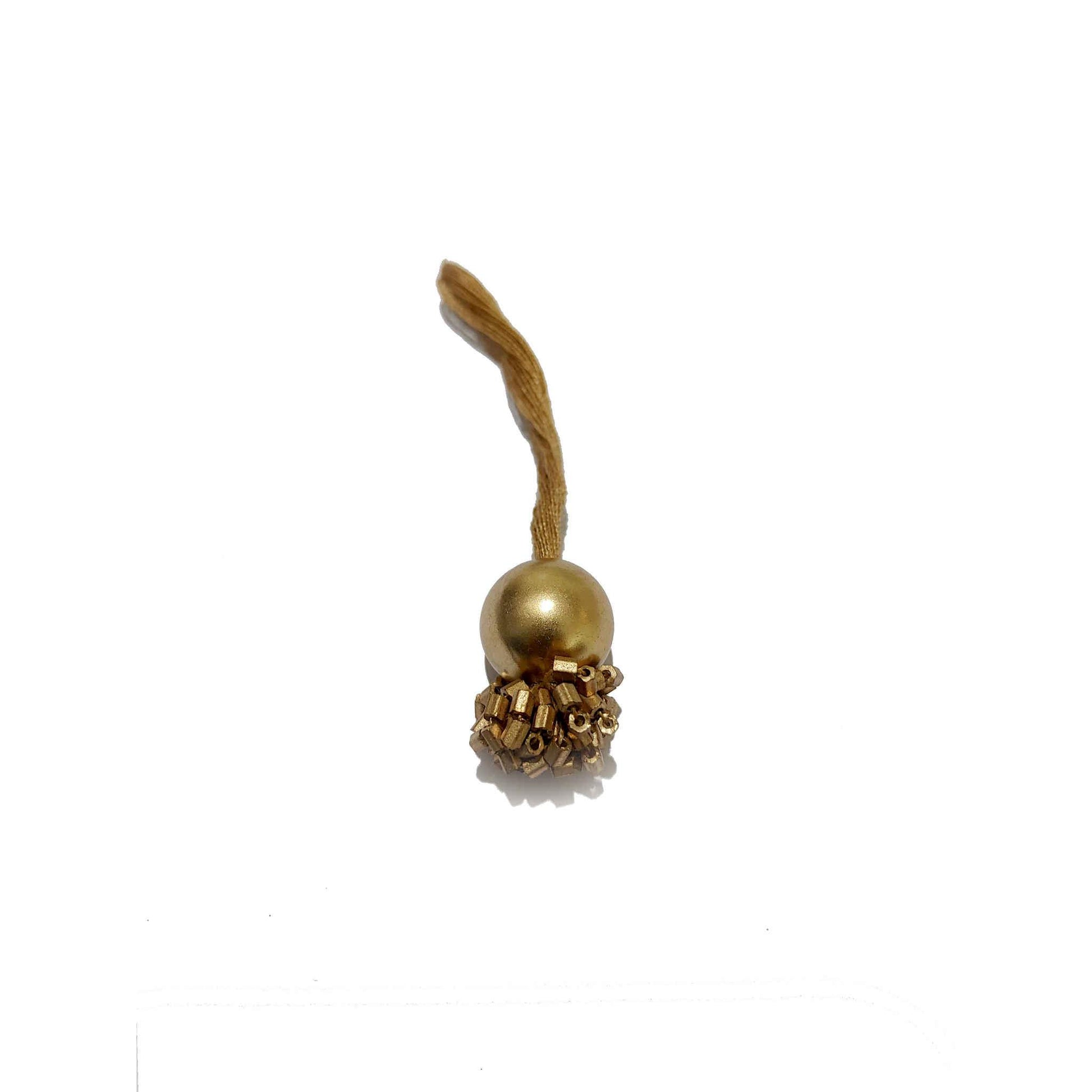 Indian Petals Handmade DIY Craft, Jewelry Cheed Fringe Tassel with Bead Ball - Design 806