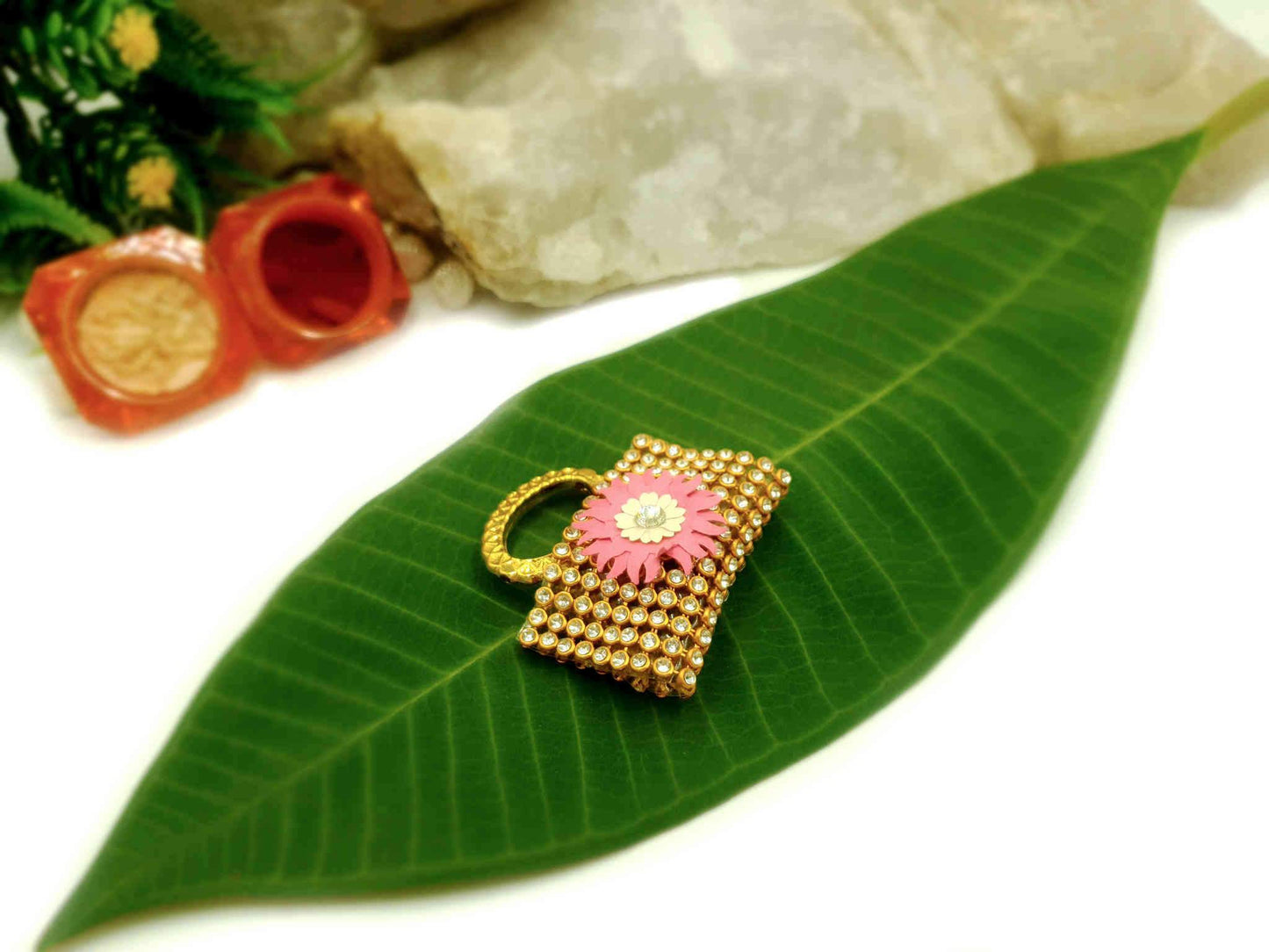 Indian Petals Handcrafted Cute Mini Purse Design Roli Chawal