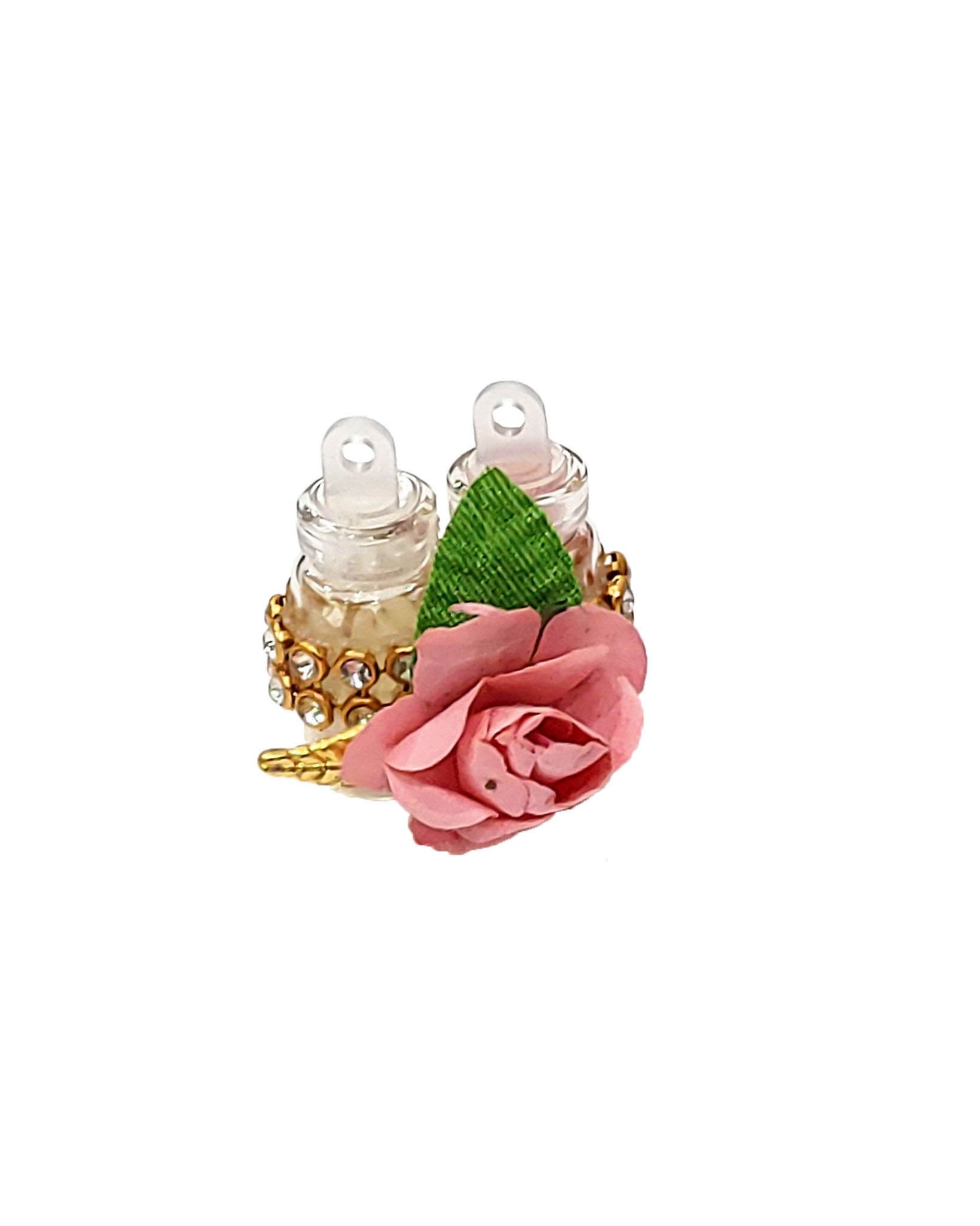 Indian Petals - Beautifully Handcrafted Floral Style Roli Chawal in Mini Bottle