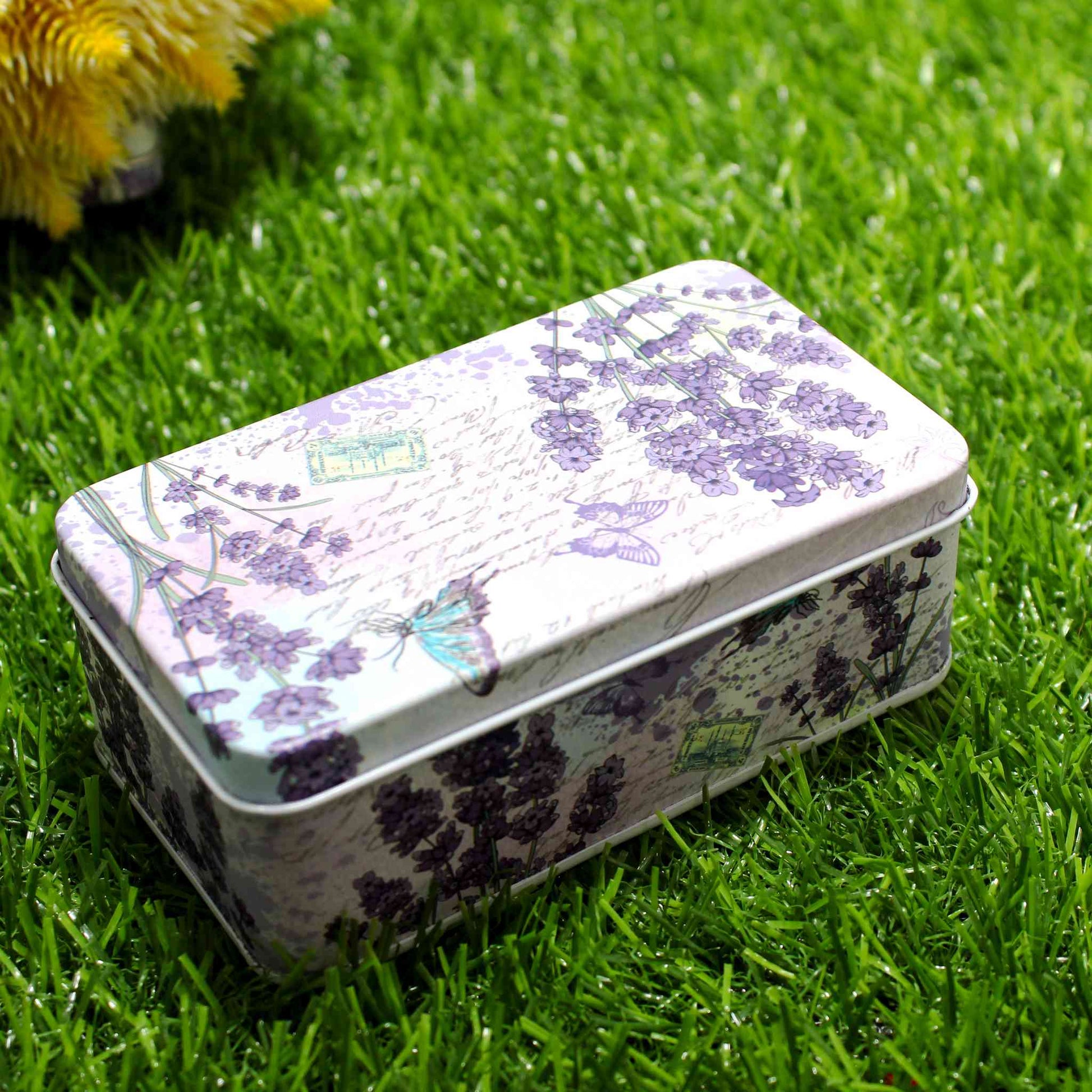 Beautiful Printed Aluminium Pocket Storage Box by Indian Petals, Extra Large